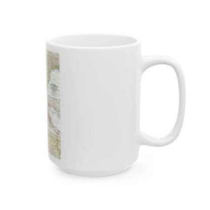 South America - Southern (1958) (Map) White Coffee Mug - Go Mug Yourself