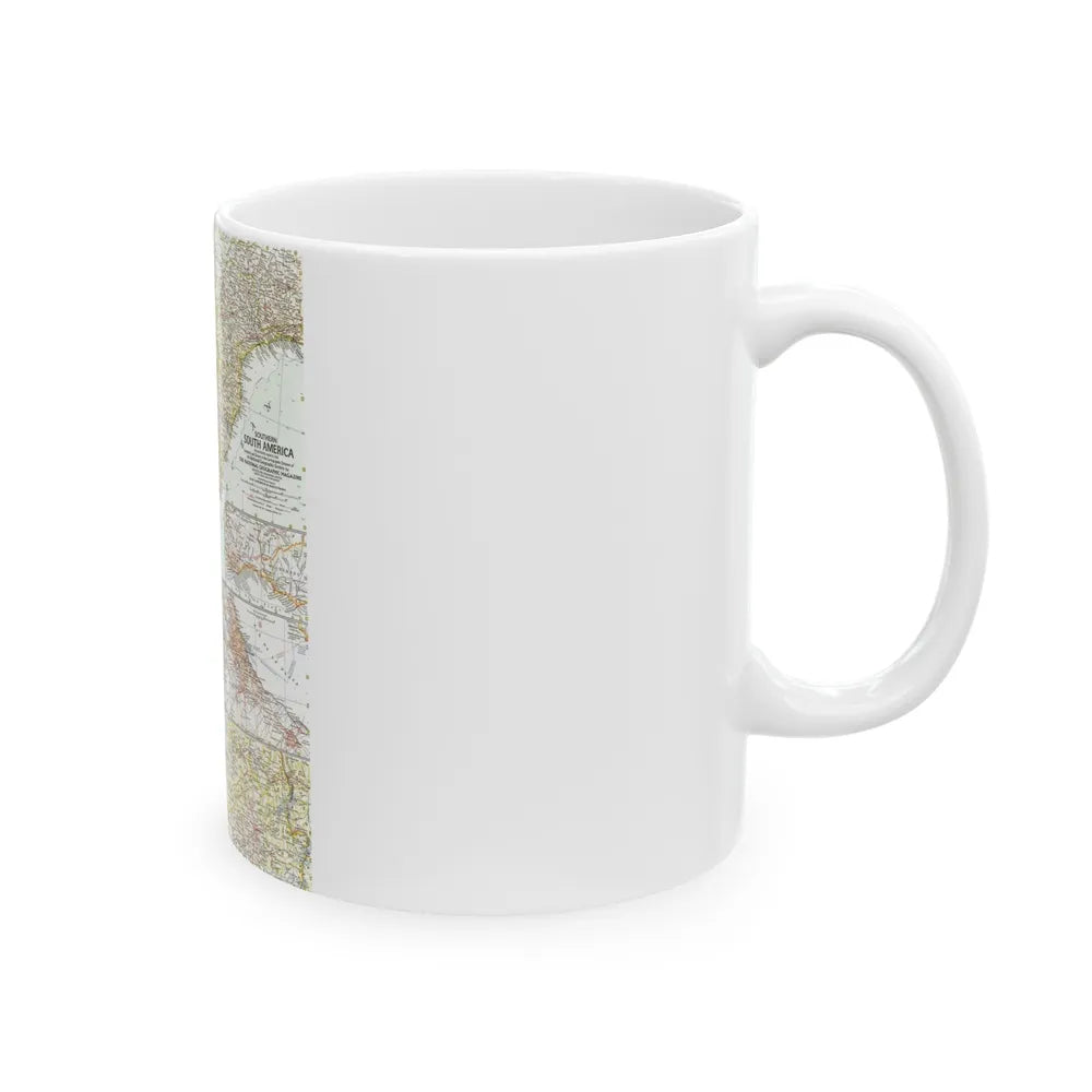 South America - Southern (1958) (Map) White Coffee Mug-Go Mug Yourself