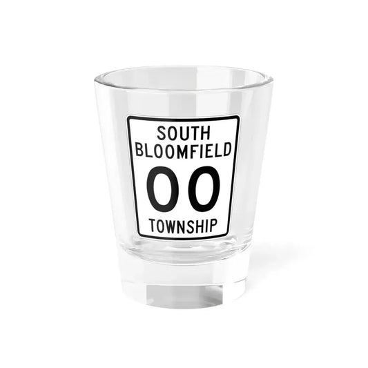 South Bloomfield Township Morrow County Ohio tall route shield template (Ohio) (Road Sign) Shot Glass 1.5oz 1.5oz - Go Mug Yourself