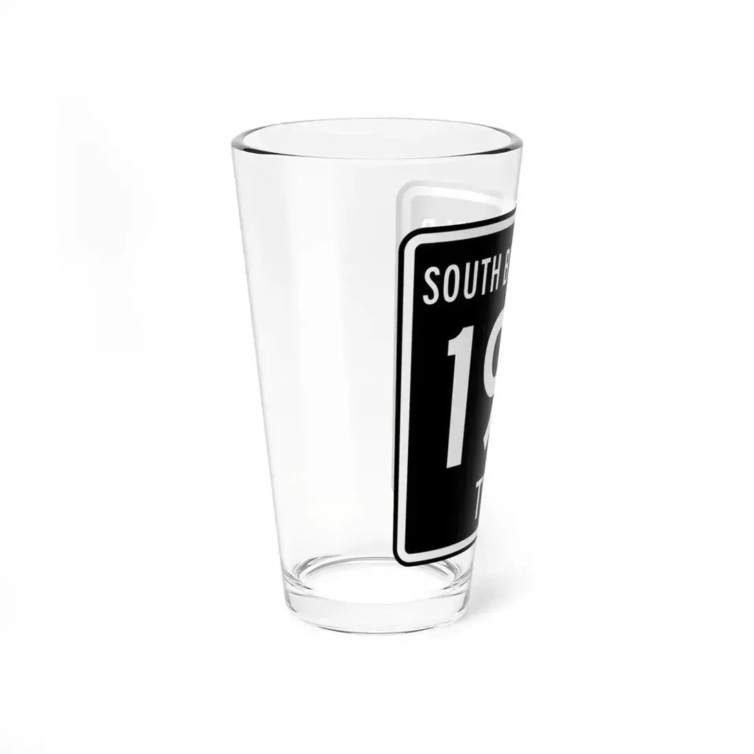 South Bloomfield Township Route 190 Morrow County Ohio (Ohio) (Road Sign) Pint Glass 16oz - Go Mug Yourself