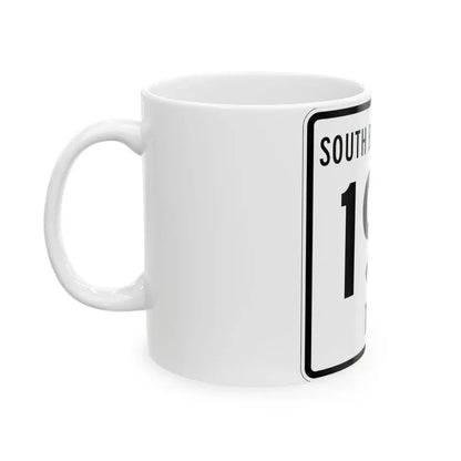South Bloomfield Township Route 198 Morrow County Ohio (Ohio) (Road Sign) White Coffee Mug - Go Mug Yourself