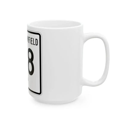 South Bloomfield Township Route 198 Morrow County Ohio (Ohio) (Road Sign) White Coffee Mug - Go Mug Yourself
