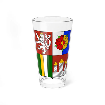 South Bohemian Region CoA CZ (Czech Republic) (Coat of Arms) Pint Glass 16oz 16oz - Go Mug Yourself