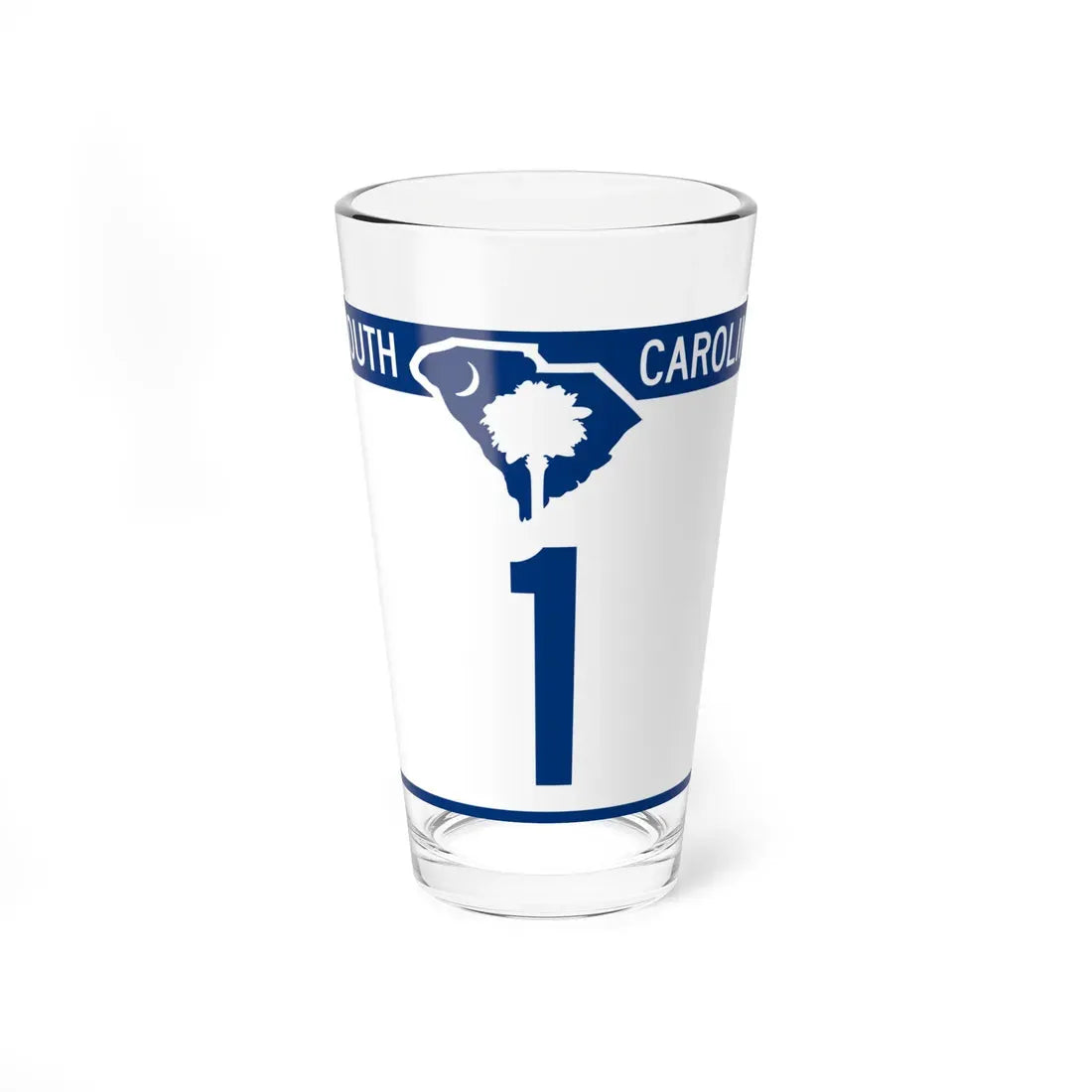 South Carolina 1 (South Carolina) (Road Sign) Pint Glass 16oz 16oz - Go Mug Yourself
