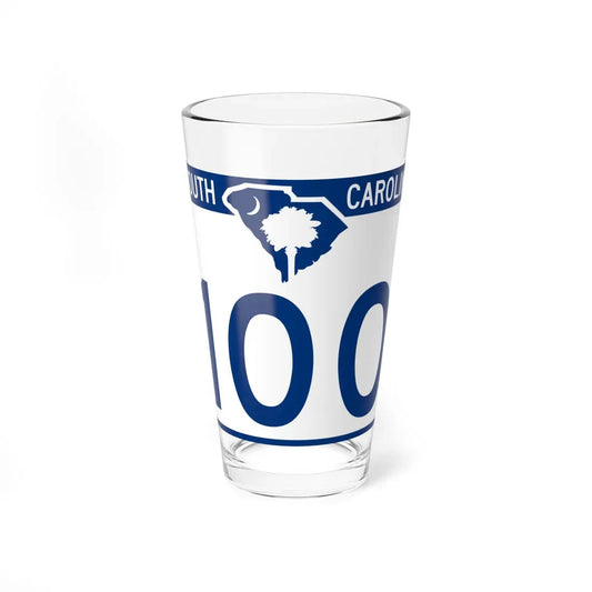 South Carolina 100 (South Carolina) (Road Sign) Pint Glass 16oz 16oz - Go Mug Yourself