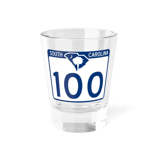 South Carolina 100 (South Carolina) (Road Sign) Shot Glass 1.5oz 1.5oz - Go Mug Yourself