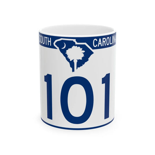 South Carolina 101 (South Carolina) (Road Sign) White Coffee Mug 11oz - Go Mug Yourself