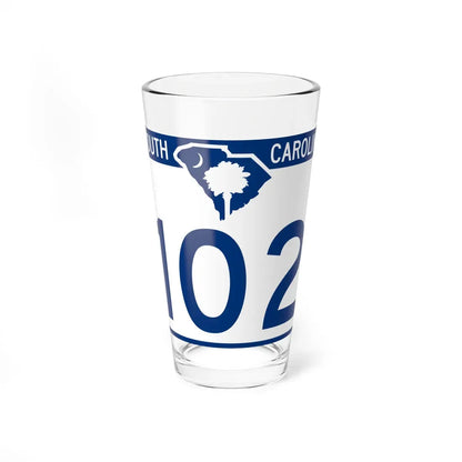 South Carolina 102 (South Carolina) (Road Sign) Pint Glass 16oz 16oz - Go Mug Yourself