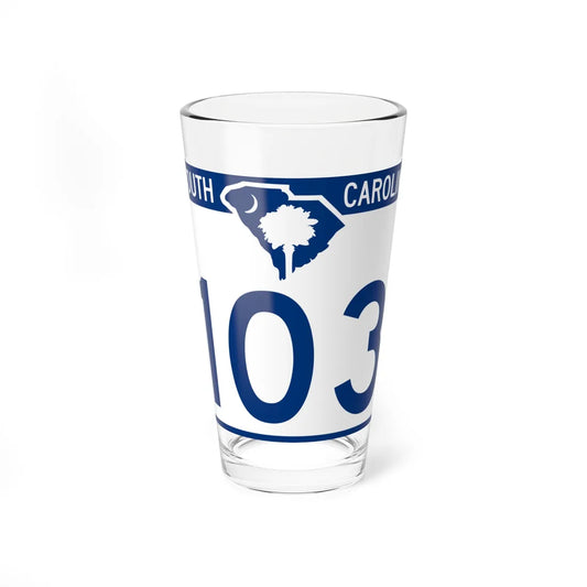 South Carolina 103 (South Carolina) (Road Sign) Pint Glss 16oz 16oz - Go Mug Yourself