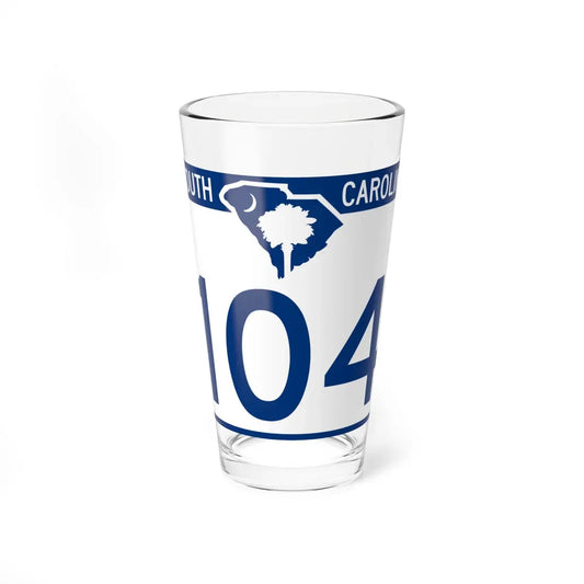South Carolina 104 (South Carolina) (Road Sign) Pint Glass 16oz 16oz - Go Mug Yourself