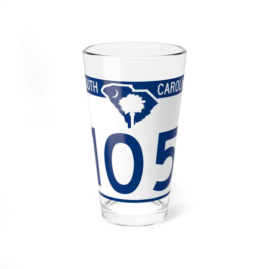 South Carolina 105 (South Carolina) (Road Sign) Pint Glass 16oz 16oz - Go Mug Yourself