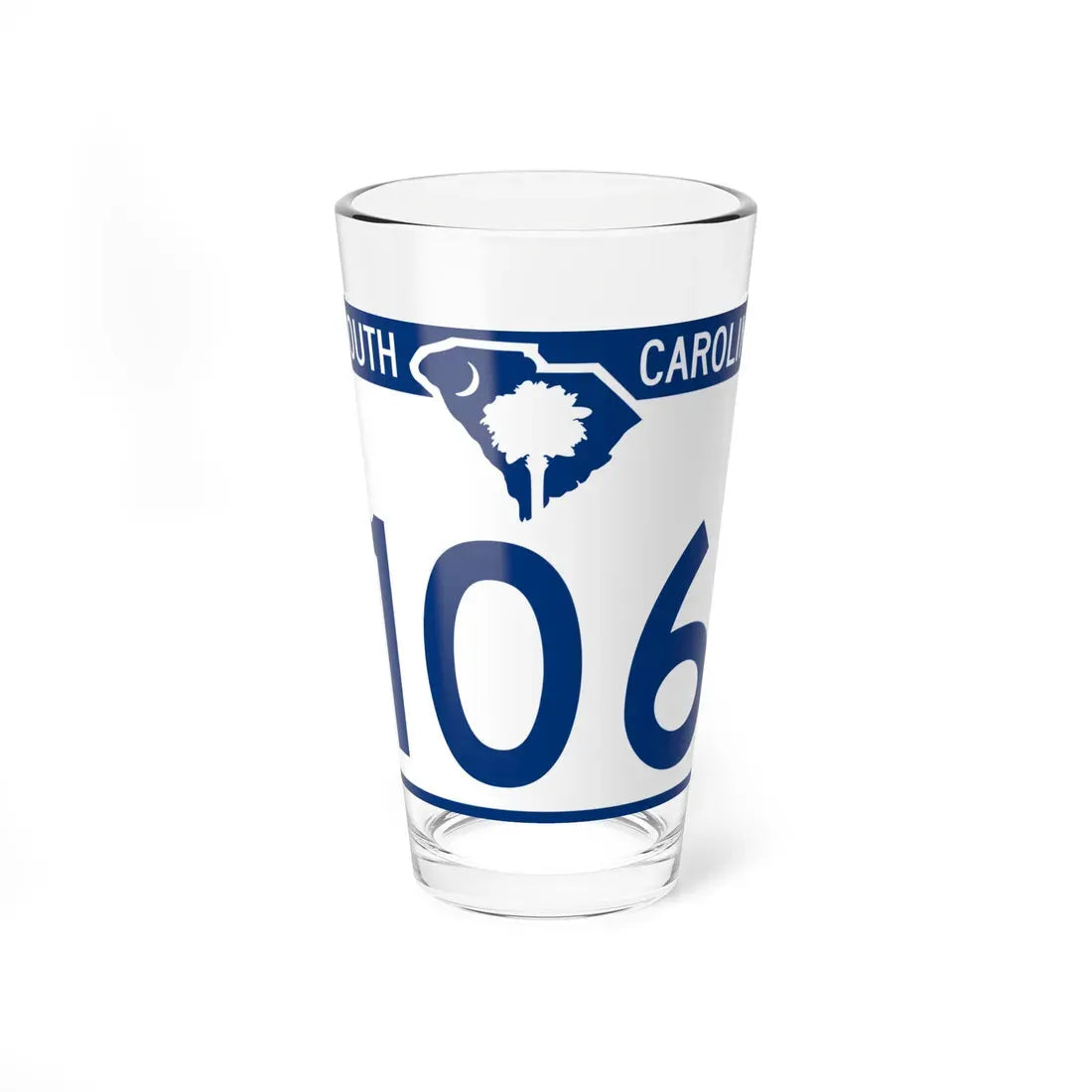 South Carolina 106 (South Carolina) (Road Sign) Pint Glass 16oz 16oz - Go Mug Yourself