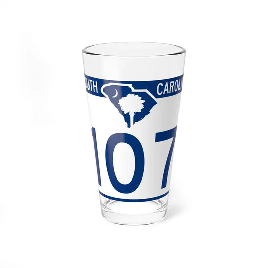 South Carolina 107 (South Carolina) (Road Sign) Pint Glass 16oz 16oz - Go Mug Yourself