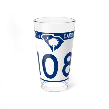 South Carolina 108 (South Carolina) (Road Sign) Pint Glass 16oz 16oz - Go Mug Yourself