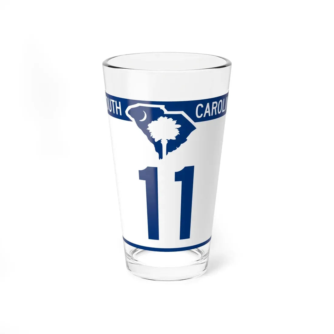 South Carolina 11 (South Carolina) (Road Sign) Pint Glass 16oz 16oz - Go Mug Yourself