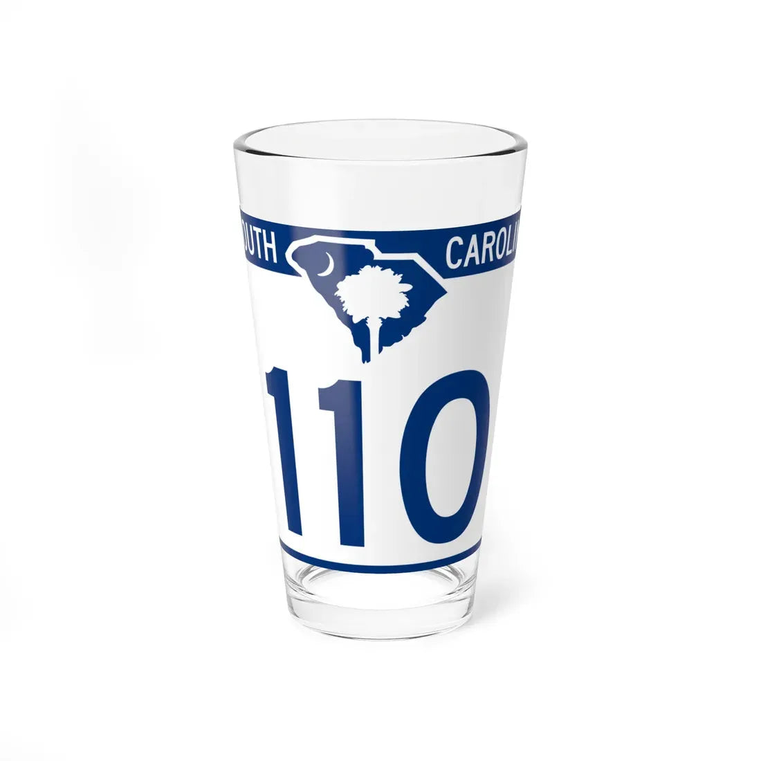 South Carolina 110 (South Carolina) (Road Sign) Pint Glass 16oz 16oz - Go Mug Yourself