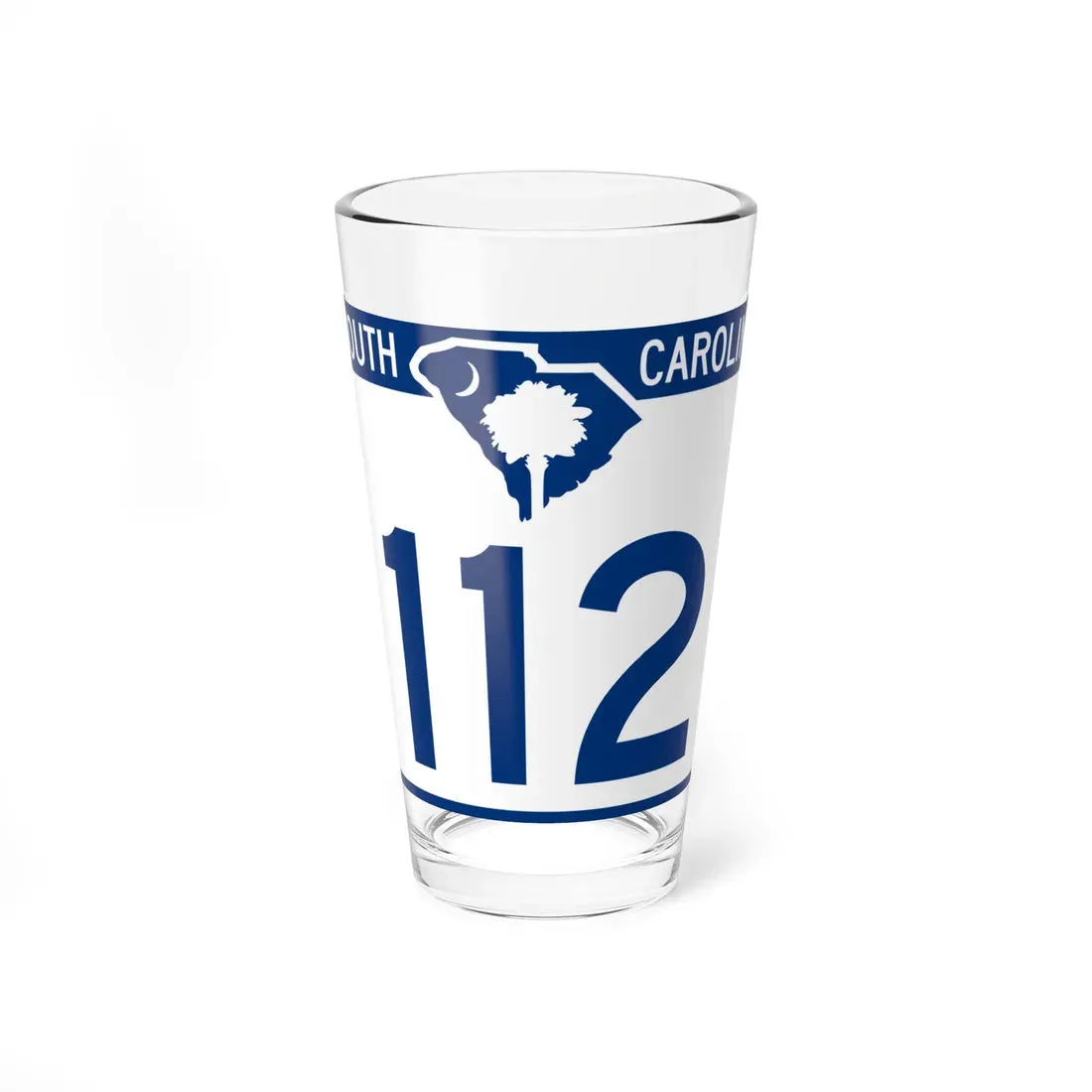 South Carolina 112 (South Carolina) (Road Sign) Pint Glass 16oz 16oz - Go Mug Yourself