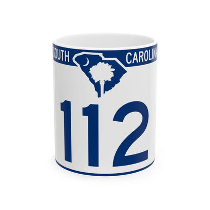 South Carolina 112 (South Carolina) (Road Sign) White Coffee Mug 11oz - Go Mug Yourself