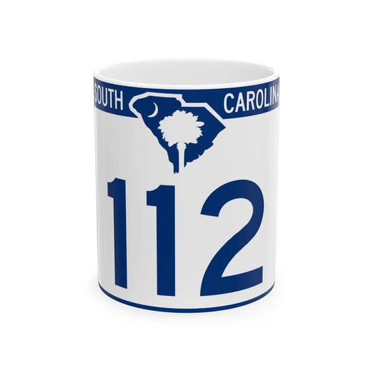 South Carolina 112 (South Carolina) (Road Sign) White Coffee Mug 11oz - Go Mug Yourself
