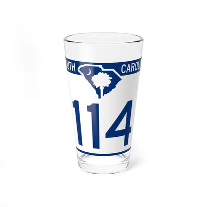 South Carolina 114 (South Carolina) (Road Sign) Pint Glass 16oz 16oz - Go Mug Yourself