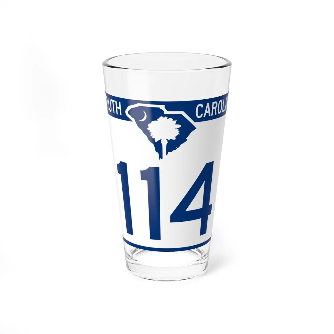 South Carolina 114 (South Carolina) (Road Sign) Pint Glss 16oz 16oz - Go Mug Yourself