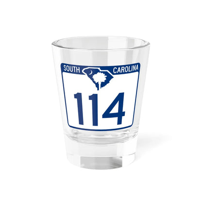 South Carolina 114 (South Carolina) (Road Sign) Shot Glass 1.5oz 1.5oz - Go Mug Yourself