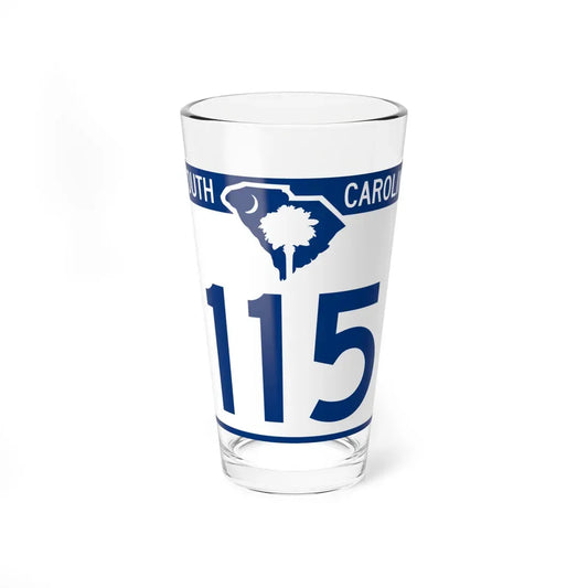 South Carolina 115 (South Carolina) (Road Sign) Pint Glass 16oz 16oz - Go Mug Yourself
