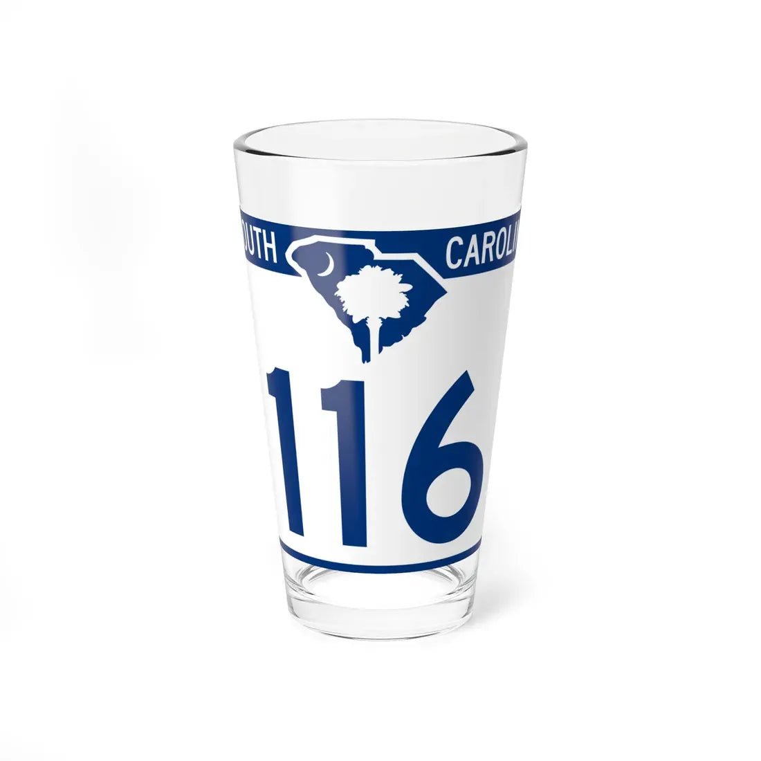 South Carolina 116 (South Carolina) (Road Sign) Pint Glass 16oz 16oz - Go Mug Yourself