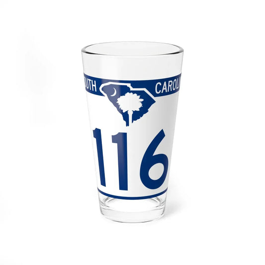 South Carolina 116 (South Carolina) (Road Sign) Pint Glass 16oz 16oz - Go Mug Yourself