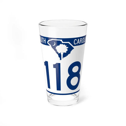 South Carolina 118 (South Carolina) (Road Sign) Pint Glass 16oz 16oz - Go Mug Yourself