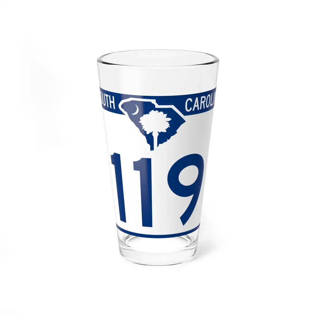 South Carolina 119 (South Carolina) (Road Sign) Pint Glass 16oz 16oz - Go Mug Yourself