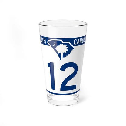 South Carolina 12 (South Carolina) (Road Sign) Pint Glass 16oz 16oz - Go Mug Yourself