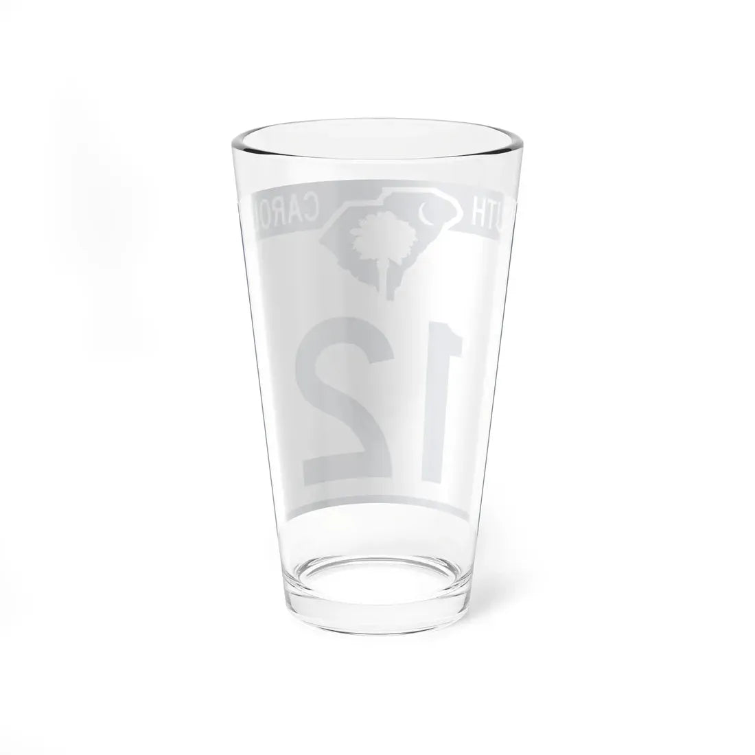 South Carolina 12 (South Carolina) (Road Sign) Pint Glass 16oz - Go Mug Yourself