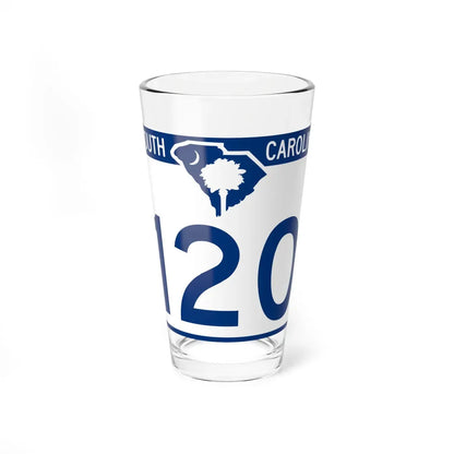 South Carolina 120 (South Carolina) (Road Sign) Pint Glass 16oz 16oz - Go Mug Yourself