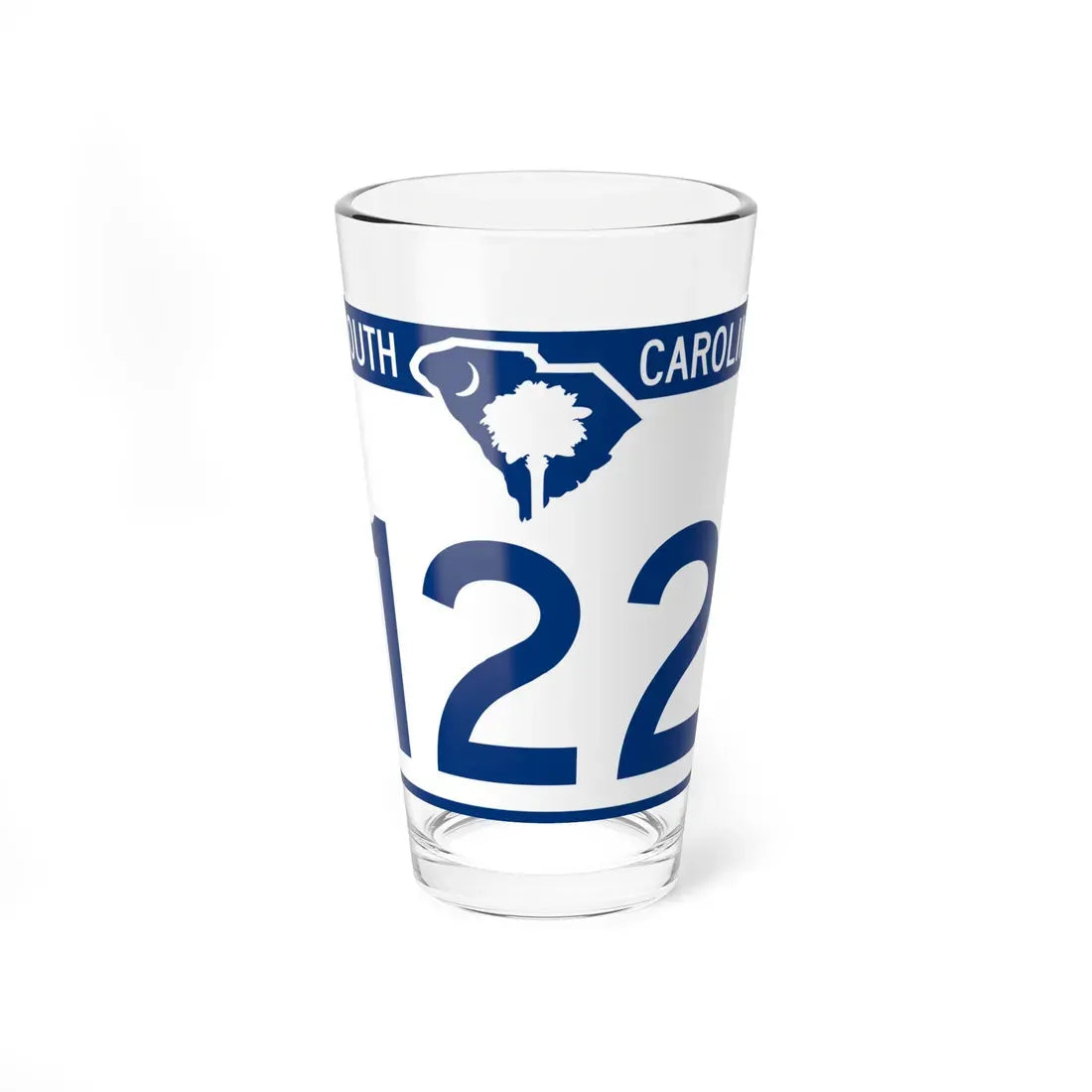 South Carolina 122 (South Carolina) (Road Sign) Pint Glass 16oz 16oz - Go Mug Yourself