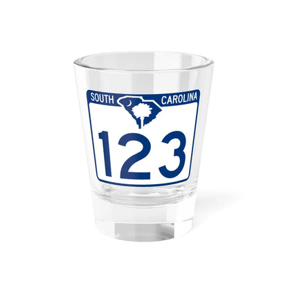 South Carolina 123 (South Carolina) (Road Sign) Shot Glass 1.5oz 1.5oz - Go Mug Yourself