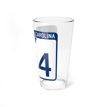 South Carolina 124 (South Carolina) (Road Sign) Pint Glass 16oz - Go Mug Yourself