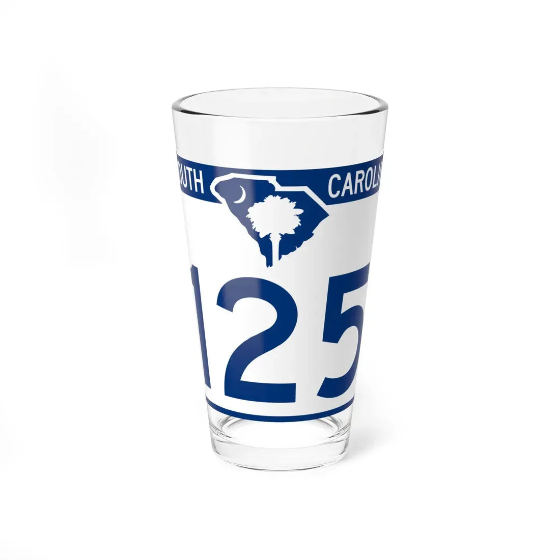 South Carolina 125 (South Carolina) (Road Sign) Pint Glass 16oz 16oz - Go Mug Yourself