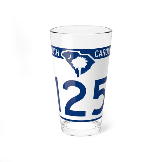 South Carolina 125 (South Carolina) (Road Sign) Pint Glass 16oz 16oz - Go Mug Yourself