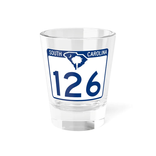 South Carolina 126 (South Carolina) (Road Sign) Shot Glass 1.5oz 1.5oz - Go Mug Yourself