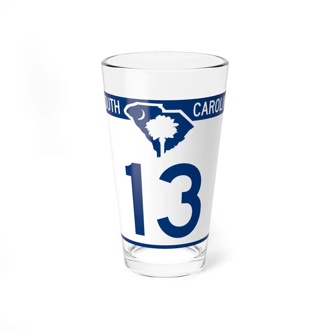 South Carolina 13 (South Carolina) (Road Sign) Pint Glass 16oz 16oz - Go Mug Yourself