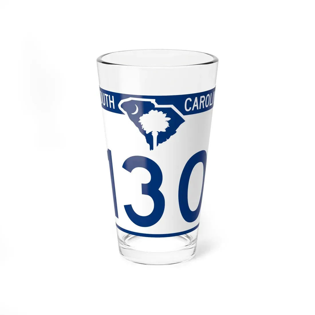 South Carolina 130 (South Carolina) (Road Sign) Pint Glass 16oz 16oz - Go Mug Yourself