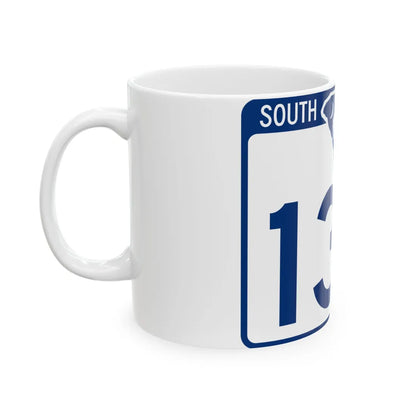 South Carolina 130 (South Carolina) (Road Sign) White Coffee Mug - Go Mug Yourself