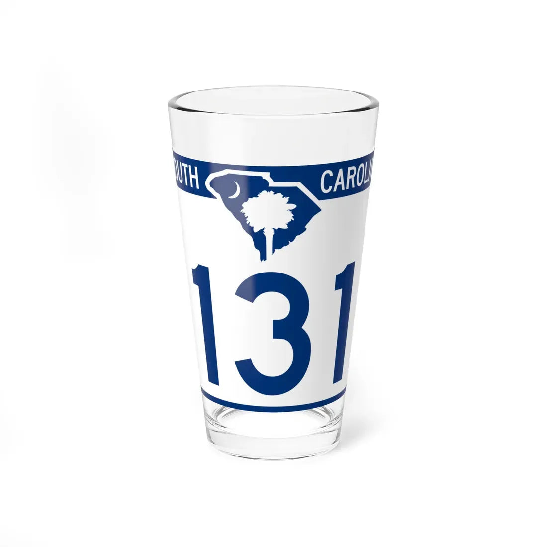 South Carolina 131 (South Carolina) (Road Sign) Pint Glass 16oz 16oz - Go Mug Yourself
