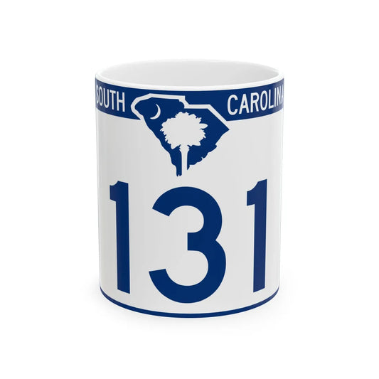 South Carolina 131 (South Carolina) (Road Sign) White Coffee Mug 11oz - Go Mug Yourself
