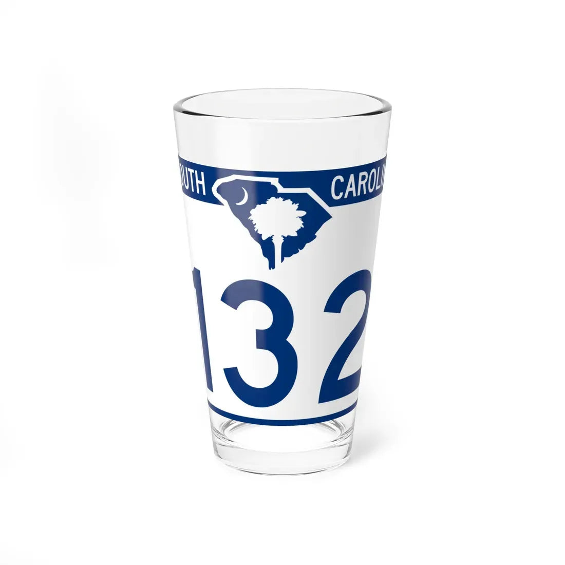 South Carolina 132 (South Carolina) (Road Sign) Pint Glass 16oz 16oz - Go Mug Yourself
