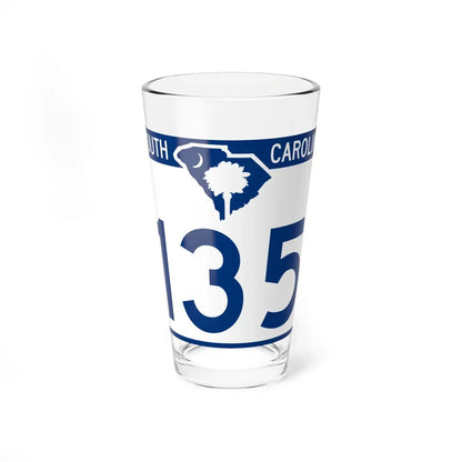 South Carolina 135 (South Carolina) (Road Sign) Pint Glass 16oz 16oz - Go Mug Yourself