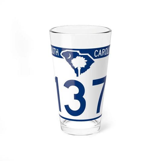 South Carolina 137 (South Carolina) (Road Sign) Pint Glass 16oz 16oz - Go Mug Yourself