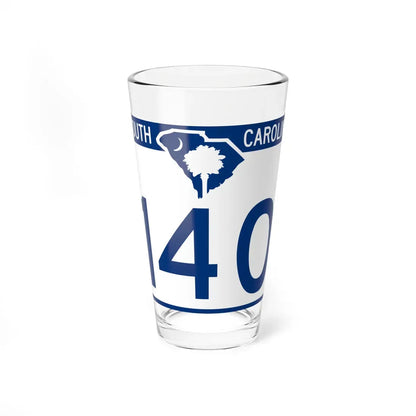 South Carolina 140 (South Carolina) (Road Sign) Pint Glass 16oz 16oz - Go Mug Yourself