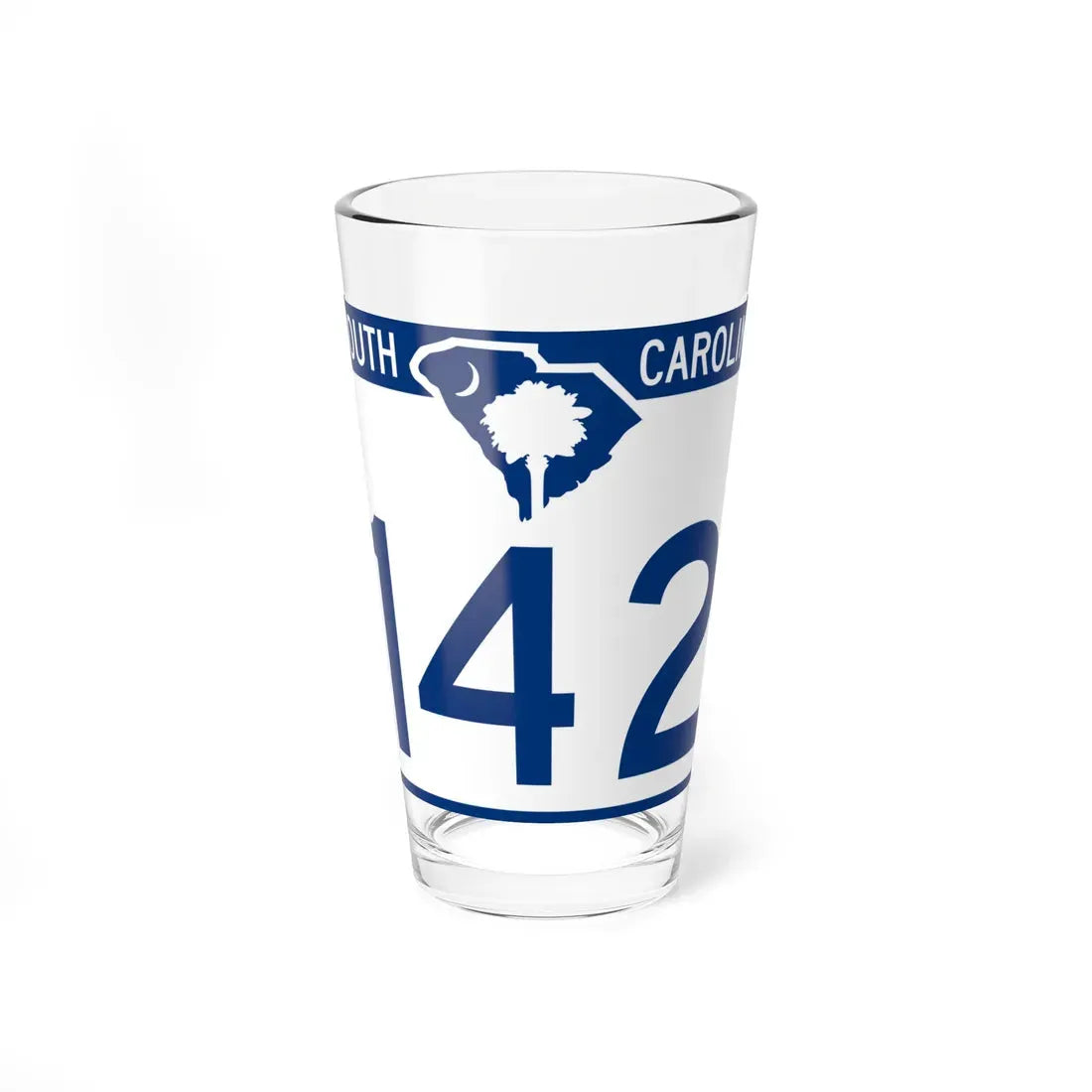South Carolina 142 (South Carolina) (Road Sign) Pint Glass 16oz 16oz - Go Mug Yourself